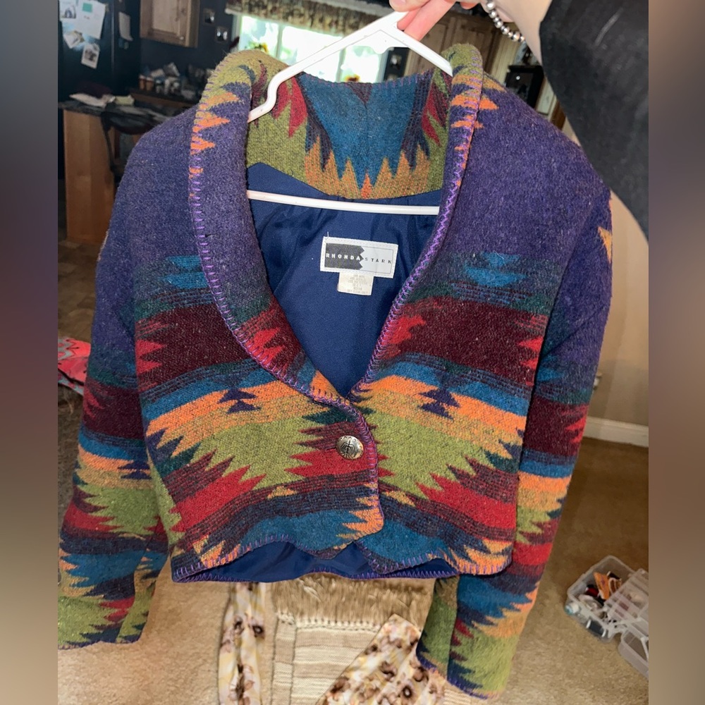 Vintage wool mix coat, fits medium